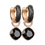 JET HEMATITE Classic mix&match + Black Night Gold kõrvarõngaste kompl